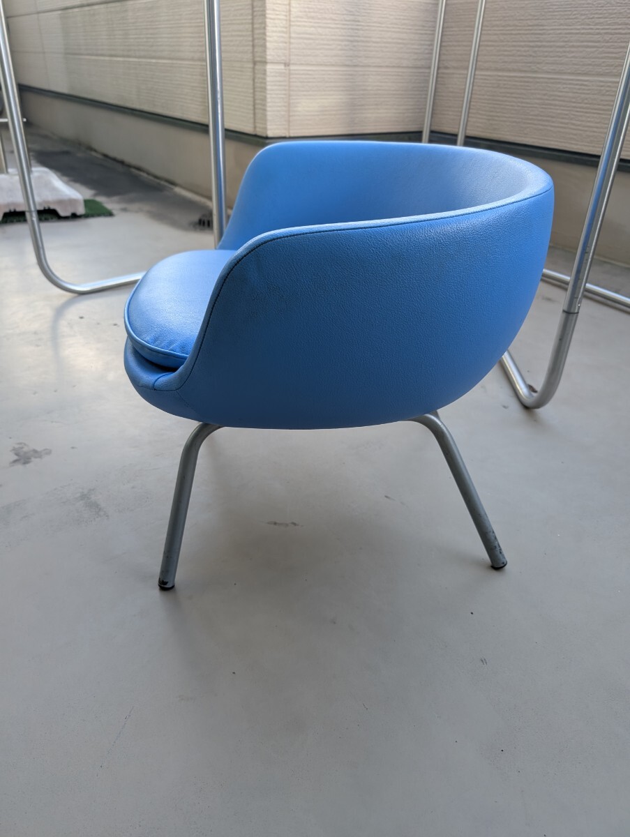 ★チャイルドチェア サイドシェルチェア チューリップチェア アームシェル /検索用 イームズ ミッドセンチュリー 子供用 青色 ブルー_画像3