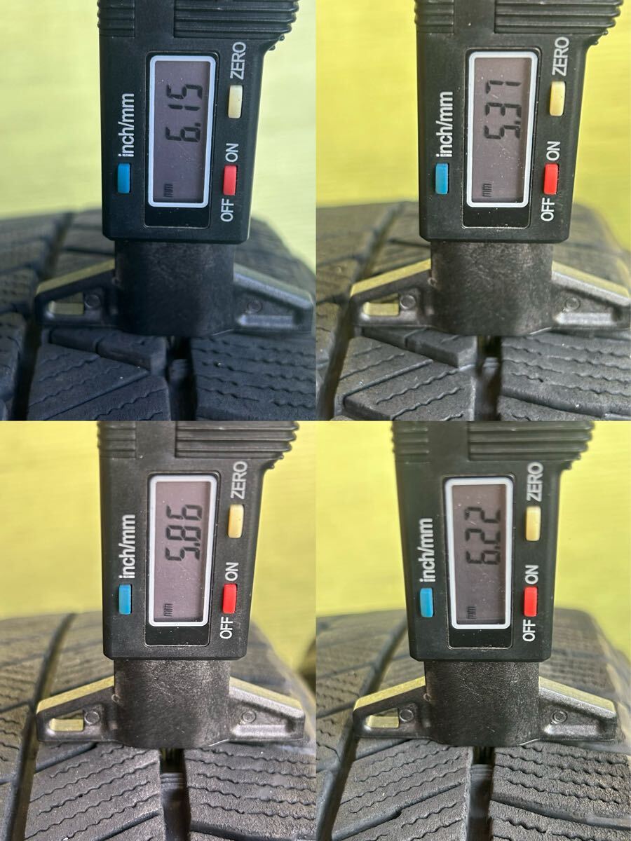 195/65R15 2021年スタッドレス ブリヂストン タイヤアルミセット トヨタ純正 5穴PCD100ET+40 15×6.5Jハブ54mmプリウス カローラスポーツ　_画像4