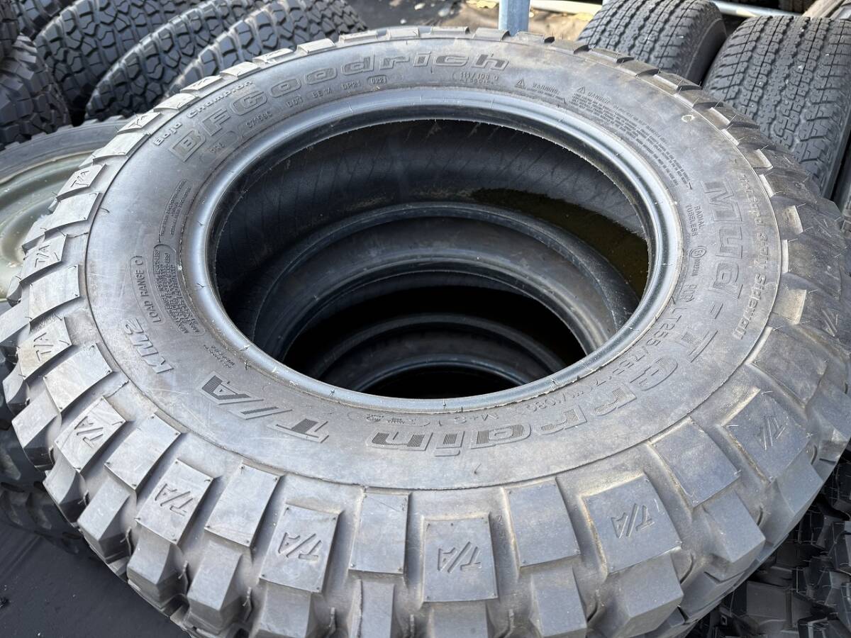★1円スタート★ BFグッドリッチタイヤ　LT255/75R17　マッドテレーンKM2 タイヤのみ４本セット　◆中古品◆_画像2