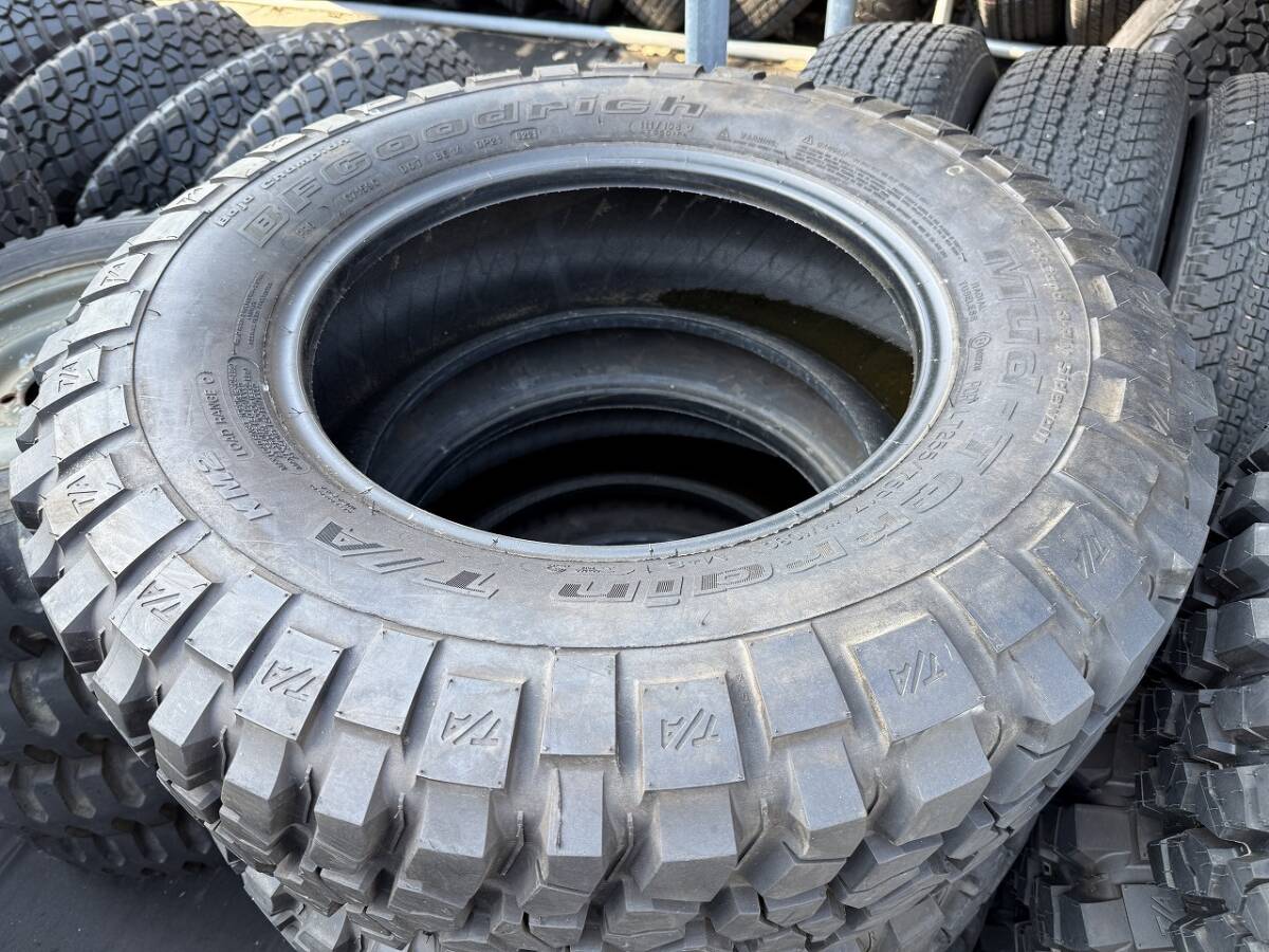 ★1円スタート★ BFグッドリッチタイヤ　LT255/75R17　マッドテレーンKM2 タイヤのみ４本セット　◆中古品◆_画像10