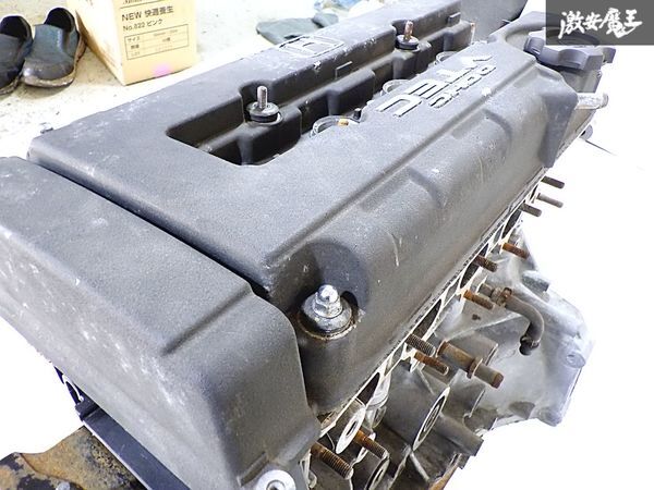 ★売り切り★ ホンダ 純正 EG6 シビック SiR 5MT 5速 B16A ノーマル エンジン 本体 V-TEC 黒ヘッド 即納 棚E_画像4