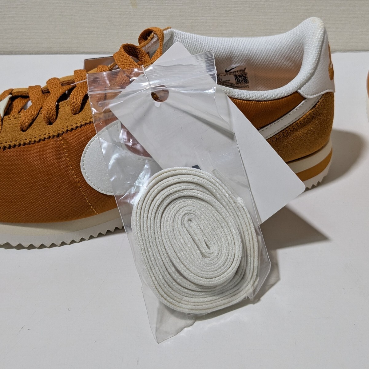 新品 27.5cm Nike Cortez TXT ナイキ コルテッツ テキスタイル HF0263-800 モナーク ブラウン レトロランニングスニーカー US9.5_画像9