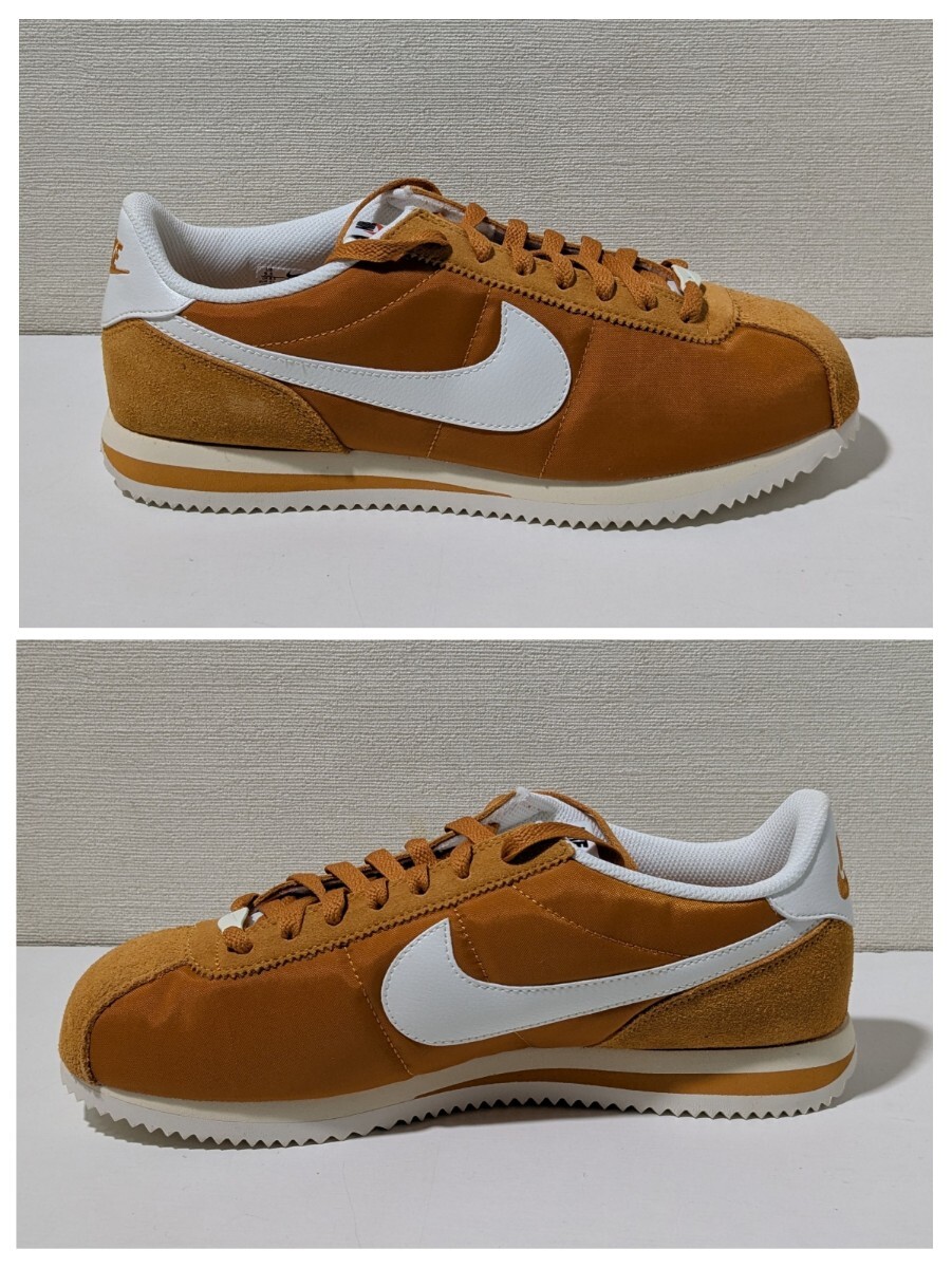 新品 27.5cm Nike Cortez TXT ナイキ コルテッツ テキスタイル HF0263-800 モナーク ブラウン レトロランニングスニーカー US9.5_画像3