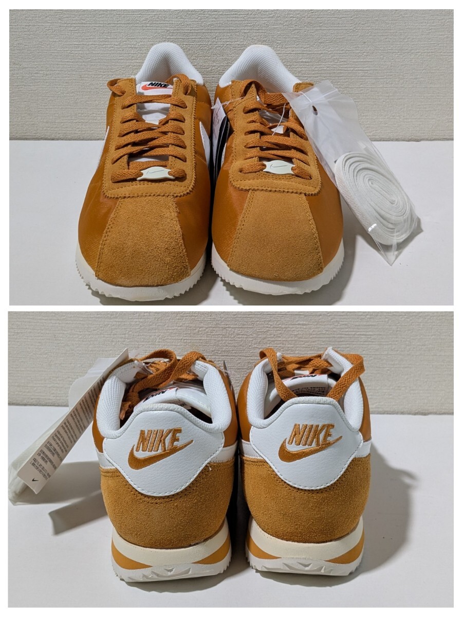 新品 27.5cm Nike Cortez TXT ナイキ コルテッツ テキスタイル HF0263-800 モナーク ブラウン レトロランニングスニーカー US9.5_画像7