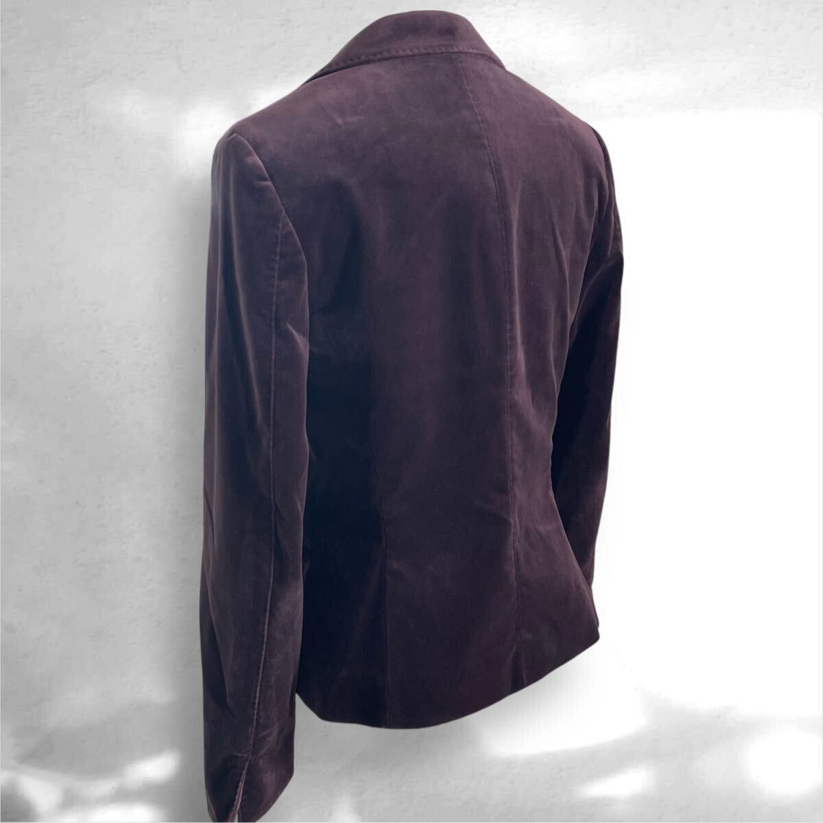 23区 テーラードジャケット ベロア サイズ34 小さいサイズ ジャケット 別珍 ベロアジャケット_画像3