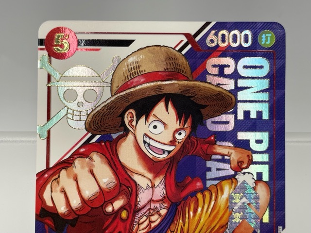 134/NC180 ☆中古品☆ワンピースカードゲーム★モンキー・D・ルフィ(漫画絵)【SR】 ST21-014_画像2