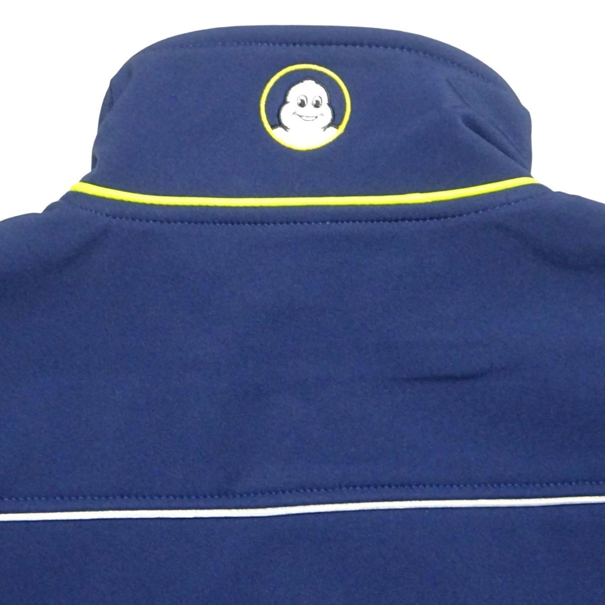 ★新品♪ミシュラン★ジップジャケットM/紺MICHELINフリースジャケット作業着メンズブルゾンジャンパータイヤF-1企業物ソフトシェル_画像6