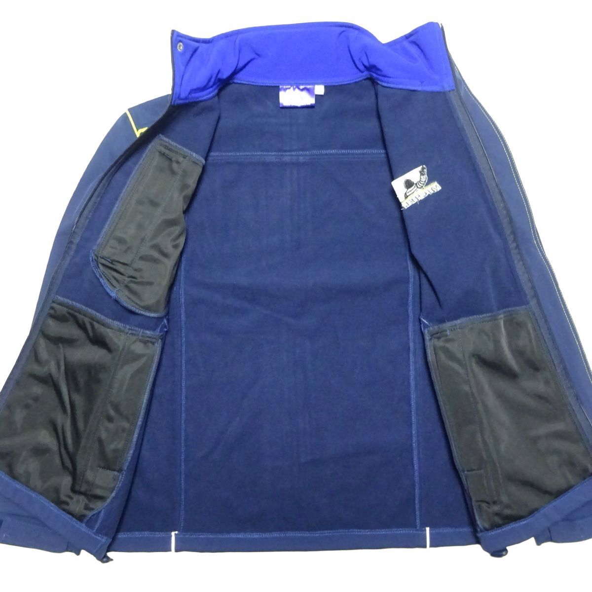 ★新品♪ミシュラン★ジップジャケットM/紺MICHELINフリースジャケット作業着メンズブルゾンジャンパータイヤF-1企業物ソフトシェル_画像3