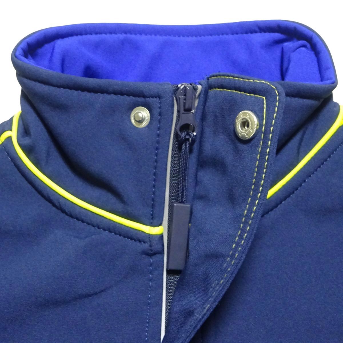 ★新品♪ミシュラン★ジップジャケットM/紺MICHELINフリースジャケット作業着メンズブルゾンジャンパータイヤF-1企業物ソフトシェル_画像5