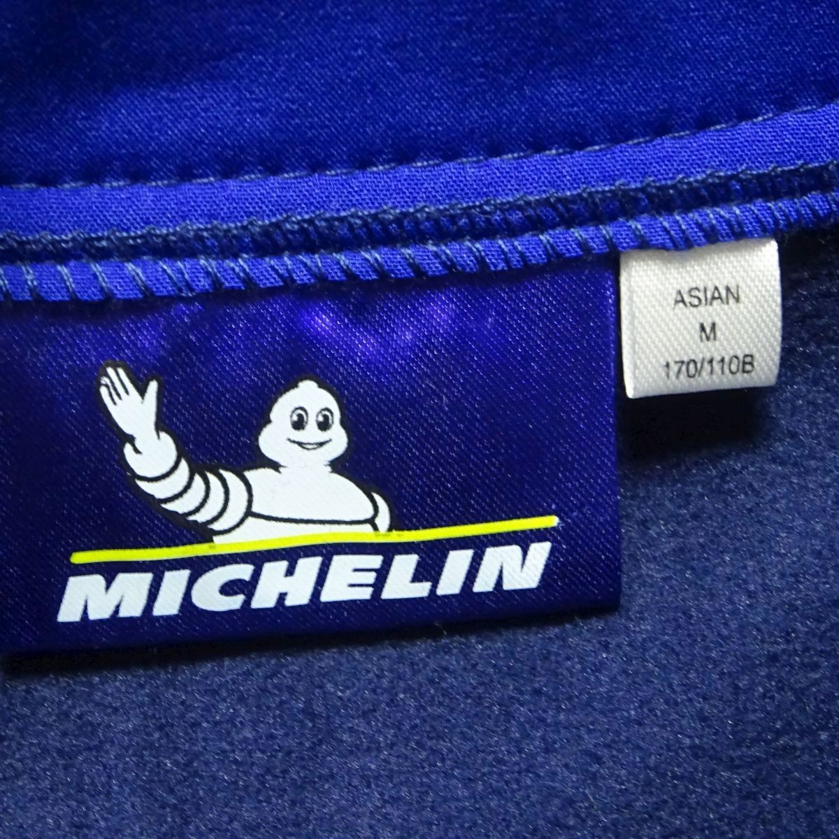 ★新品♪ミシュラン★ジップジャケットM/紺MICHELINフリースジャケット作業着メンズブルゾンジャンパータイヤF-1企業物ソフトシェル_画像7
