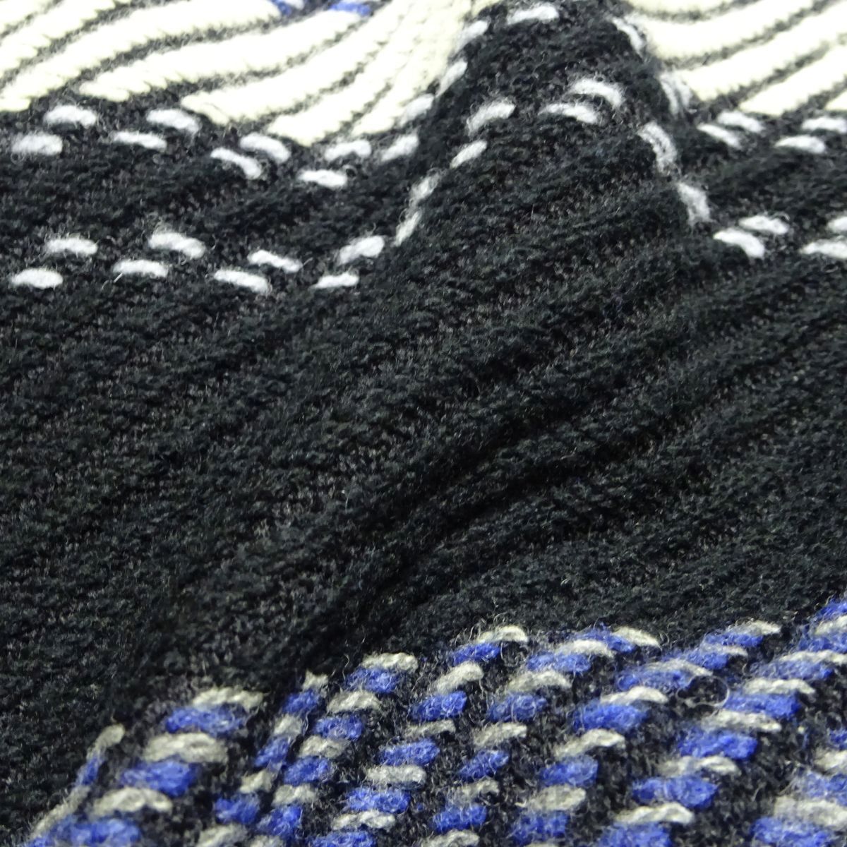 ★ピアスポーツ★ハーフジップウールニット5/黒PIA SPORTSブラックウールセーターメンズライカRAIKA秋物冬物ジャケット_画像6