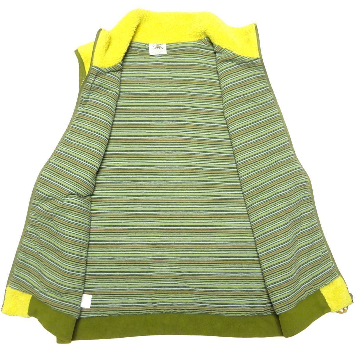 ★GOHEMP★モコモコ♪フルジップボアフリースベストS/ゴーヘンプゴーウエストGOWESTメンズアウトドアウェアフリースジャケット_画像2