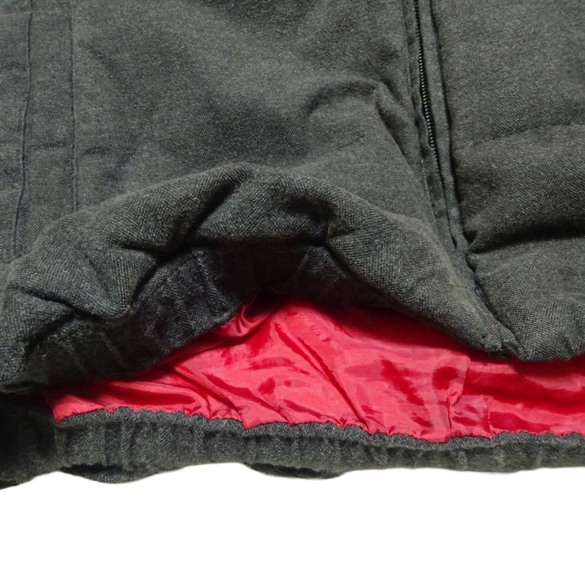 ★ルコック★ダウンベストM/チャコールグレーlecoqメンズゴルフウェアダウンジャケットブルゾンジャンパー中綿ベスト_画像8