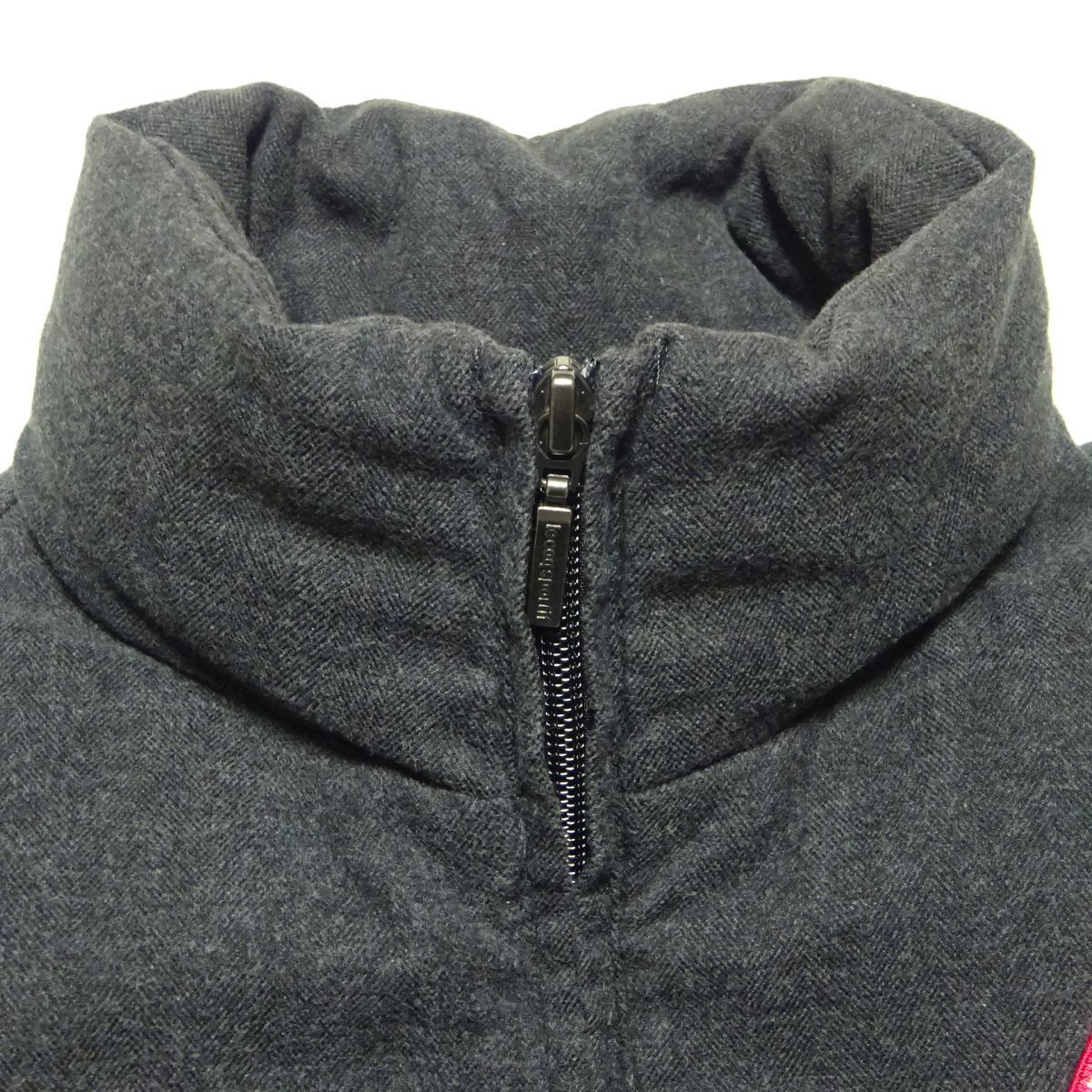 ★ルコック★ダウンベストM/チャコールグレーlecoqメンズゴルフウェアダウンジャケットブルゾンジャンパー中綿ベスト_画像5