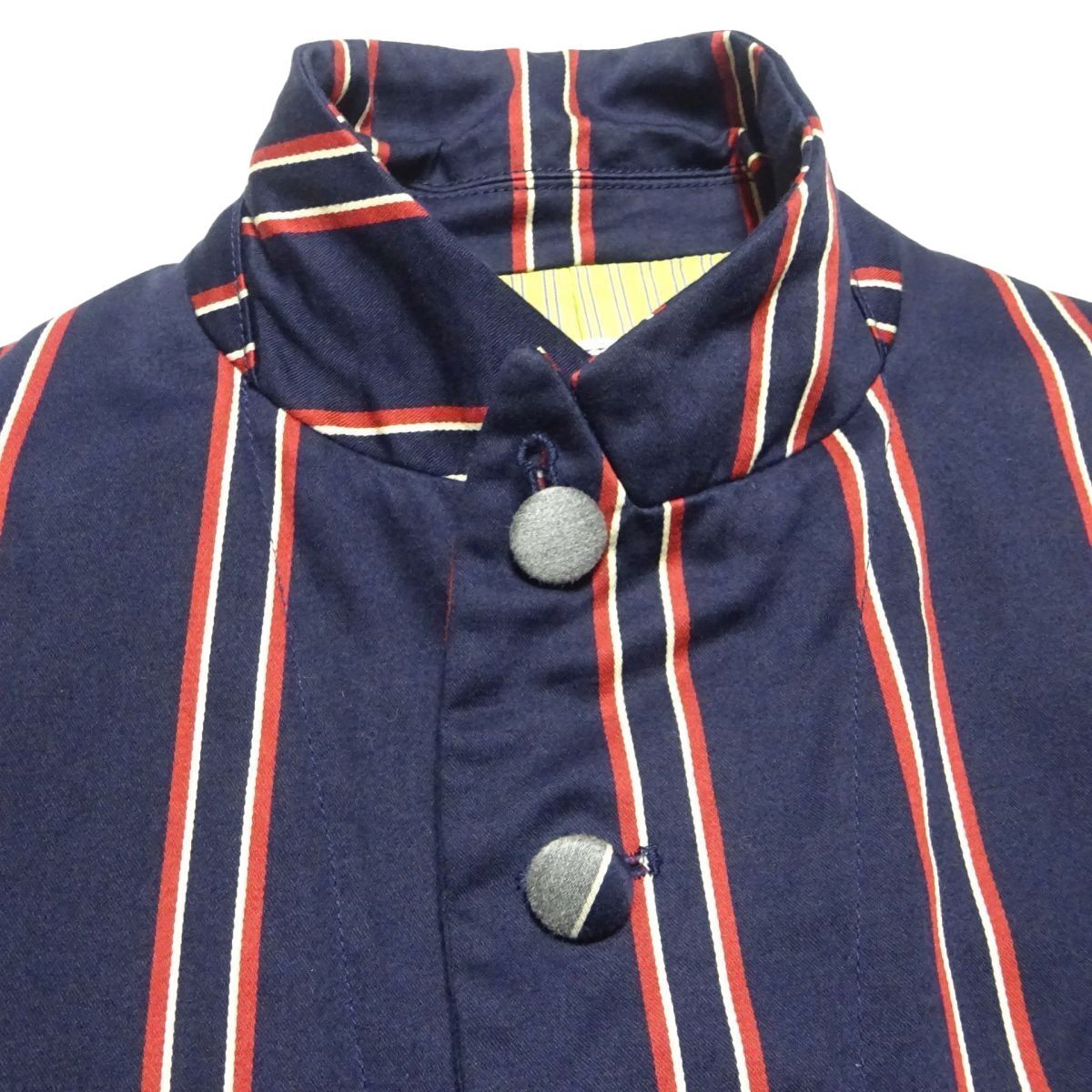 ★レア♪STIFF★スクールジャケットL/スティッフストライプジャケットメンズMODSモッズテーラードジャケットブレザーネイビー_画像5