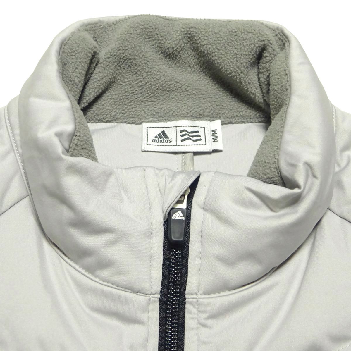 ★アディダス★薄手ダウンジャケットM/ライトグレーadidasメンズゴルフウェアジャンパーブルゾンジャージテーラーメイド_画像5