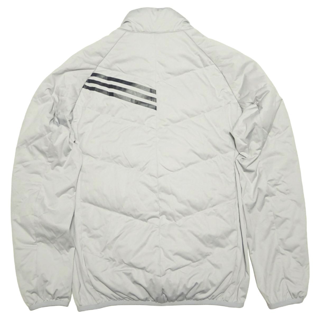 ★アディダス★薄手ダウンジャケットM/ライトグレーadidasメンズゴルフウェアジャンパーブルゾンジャージテーラーメイド_画像2