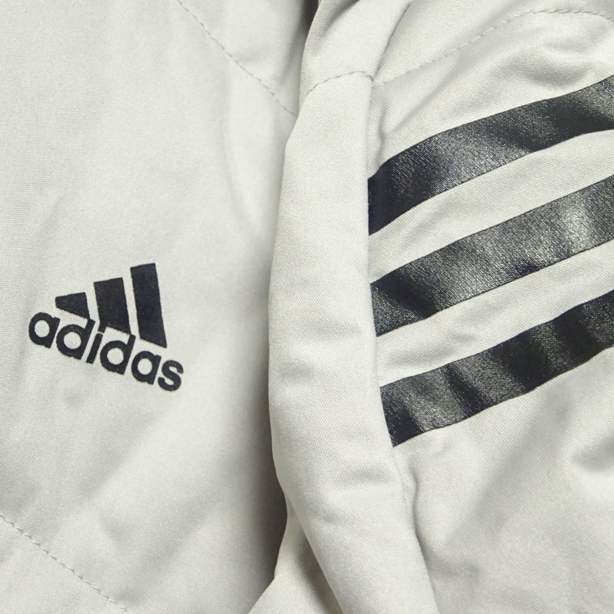 ★アディダス★薄手ダウンジャケットM/ライトグレーadidasメンズゴルフウェアジャンパーブルゾンジャージテーラーメイド_画像6