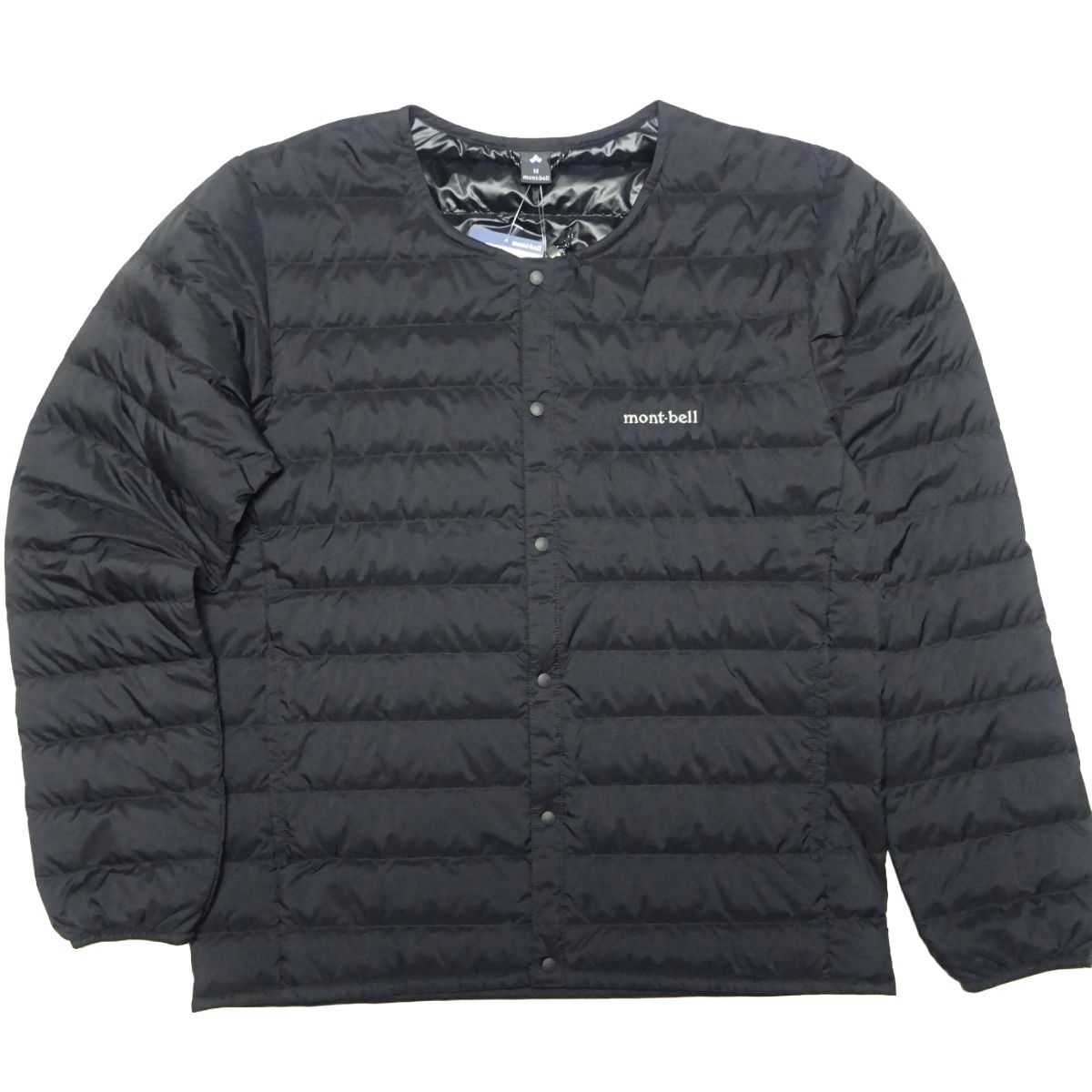 ★新品♪モンベル★スペリオダウンラウンドネックジャケットM/黒montbellダウンジャケットブラックEX800フィルパワーアウトドアウェア_画像1