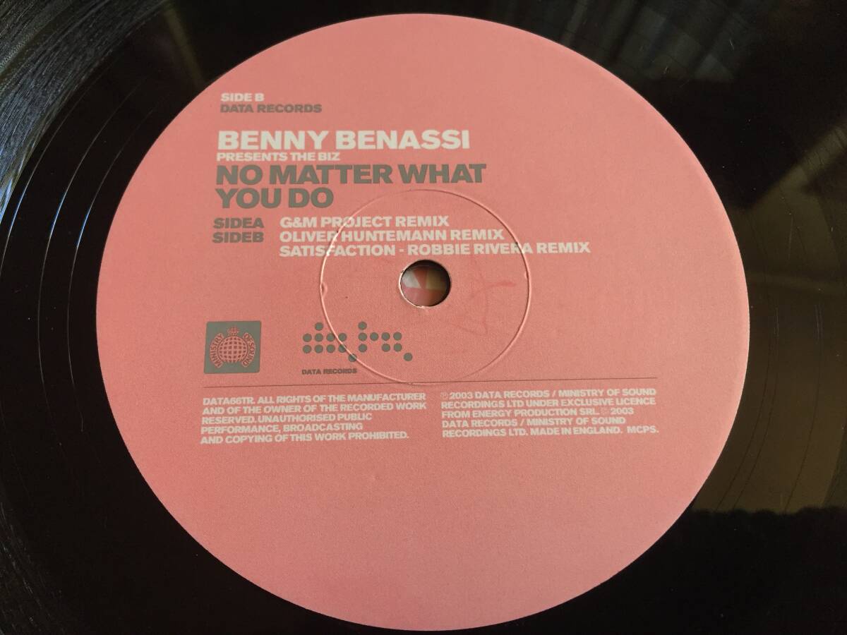 ★TRANCE★ Benny Benassi Presents The Biz / No Matter What You Do 12EP★トランス [QZCC3]_画像3