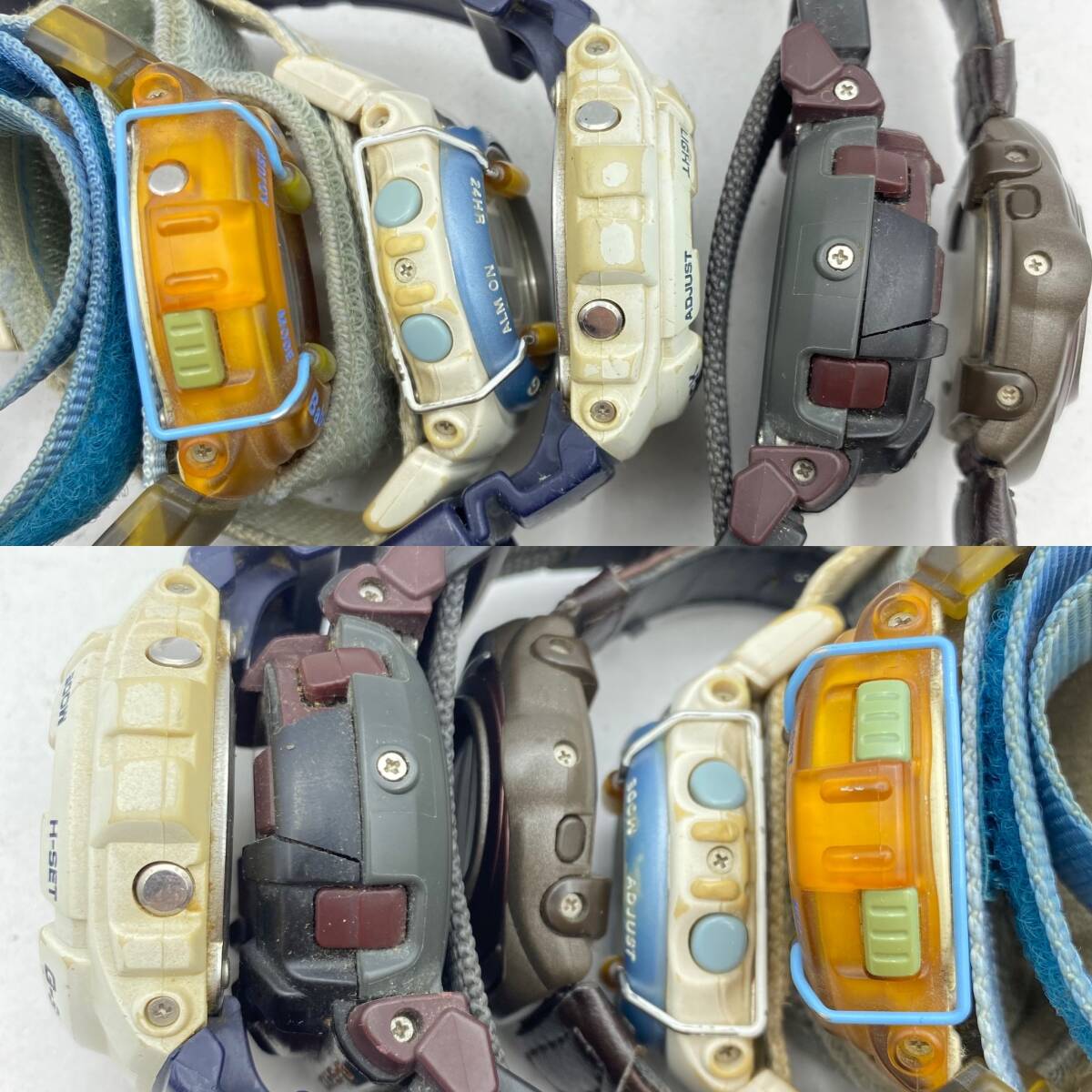 『AA2』動作未確認 CASIO カシオ G-shock/Baby-G イルクジ コラボ G-100K 限定/G-クール/ショックレジスト/他 おまとめ6本 現状品_画像9