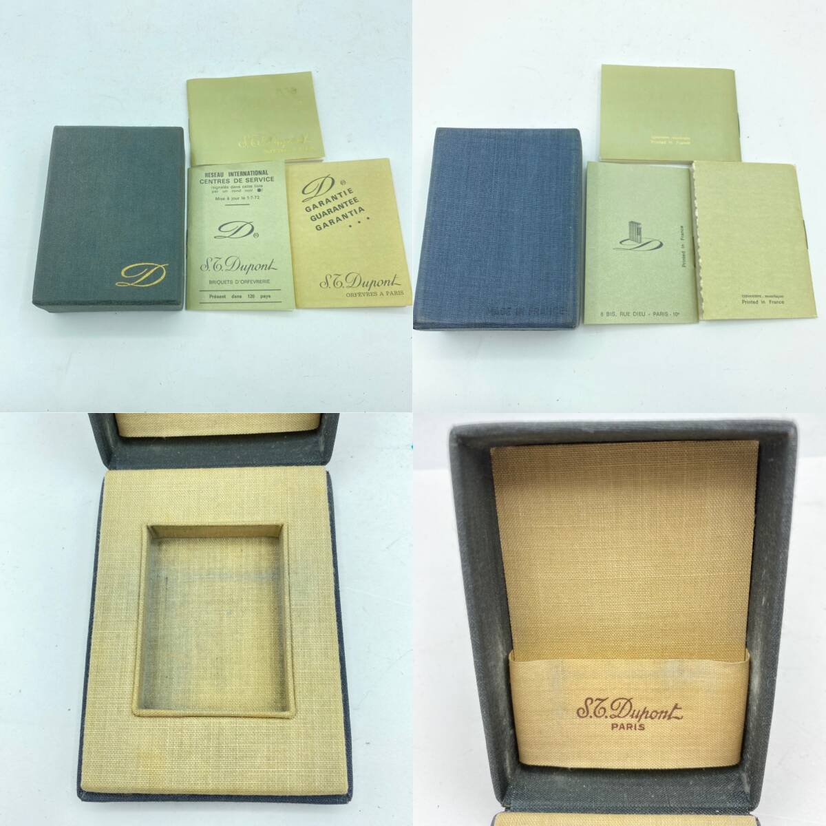 『AP5』Du Pont　デュポン　都彭　ライター　スクエアー　ローラ式　グリーンｘゴールドカラー　火花無し　箱付き　ヴィンテージ品　現状品_画像8