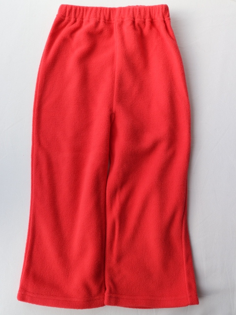 ☆ 新品・未使用品！ですが 110cm ハローキティちゃんポリエステル100％フリース室内着上下 長期在庫品 折山線にシミがあるようです_画像7