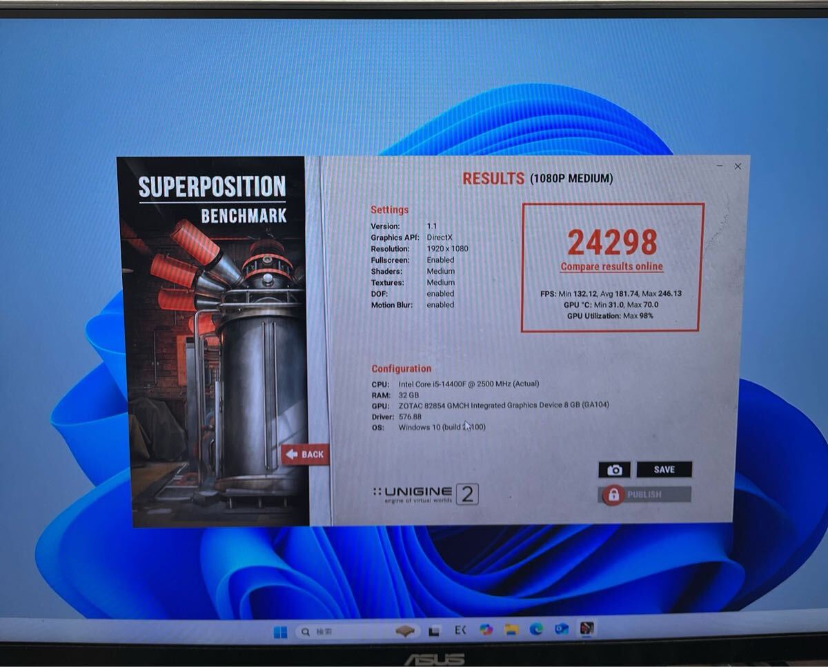 GALLERIA ZOTAC GeForce RTX 3070 8GB MAD Ryzen 7 3700X ID-1A58_画像5