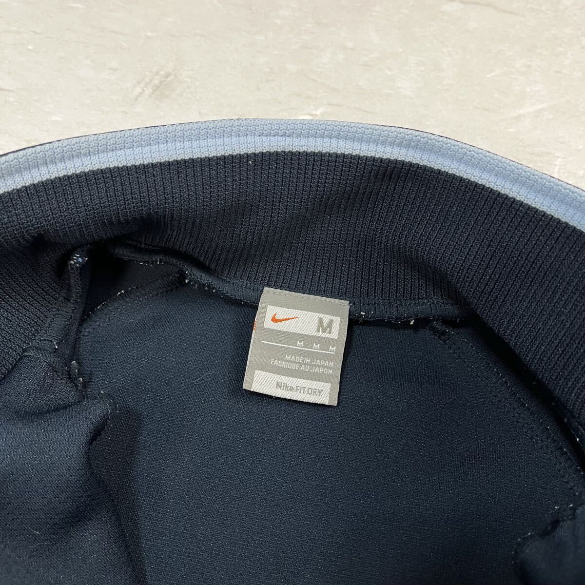 (TK1111)【00s】 NIKE ナイキ ジャージ トラックジャケット ジップアップ ネイビー ホワイト スポーツウェア 定番 y2k レディース M_画像3