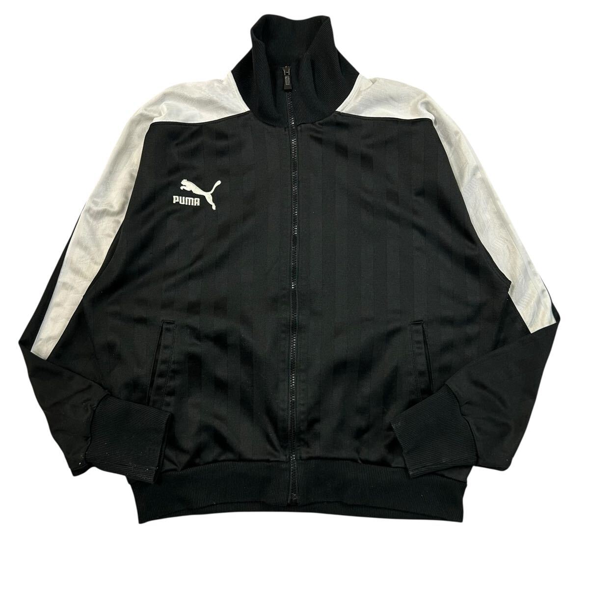 1112MS PUMA プーマ トラックジャケット ジャージ ライトアウター ジャケット ハイネック ジップアップジャケット フットサルウェア 黒_画像1