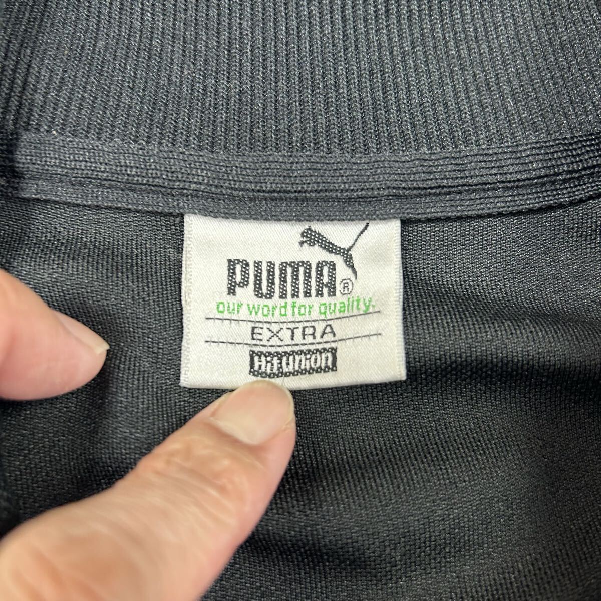1112MS PUMA プーマ トラックジャケット ジャージ ライトアウター ジャケット ハイネック ジップアップジャケット フットサルウェア 黒_画像3