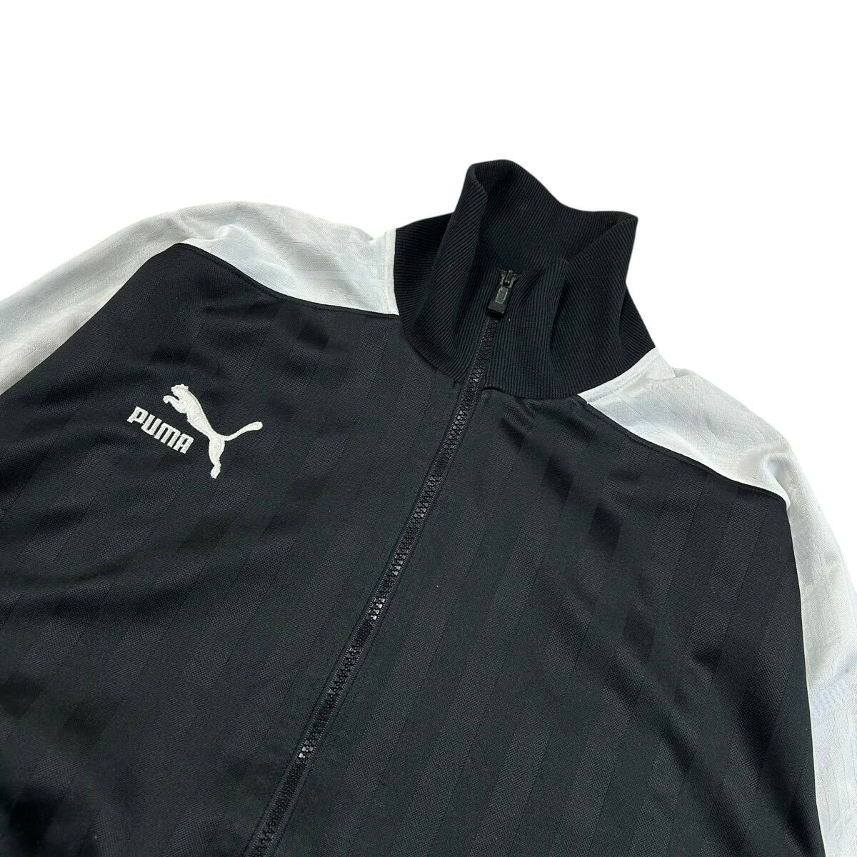 1112MS PUMA プーマ トラックジャケット ジャージ ライトアウター ジャケット ハイネック ジップアップジャケット フットサルウェア 黒_画像4