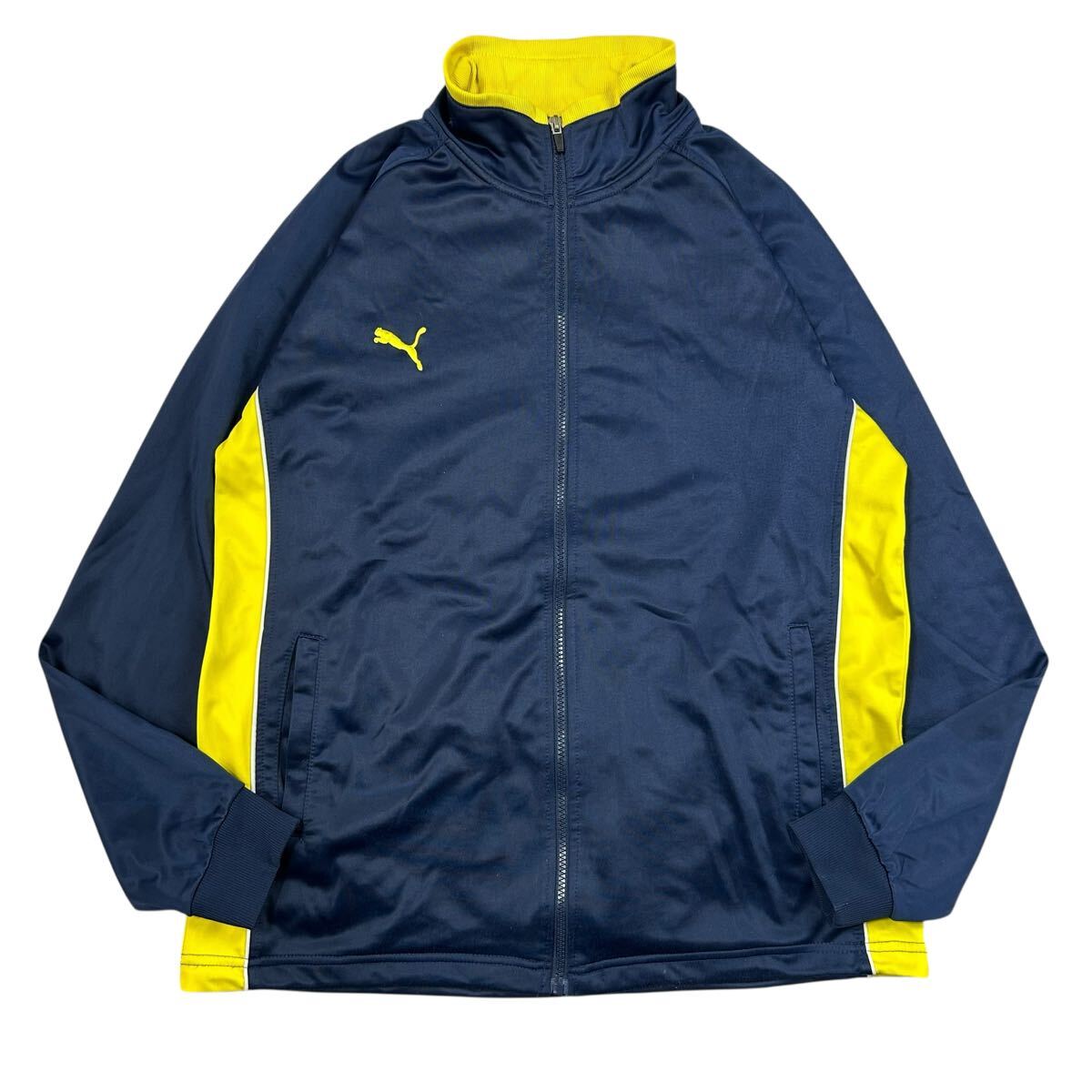 1112MS PUMA プーマ トラックジャージ アウター トップス ジャージ y2k フットサルウェア スポーツウェア トレーニングウェア ネイビー XL_画像1