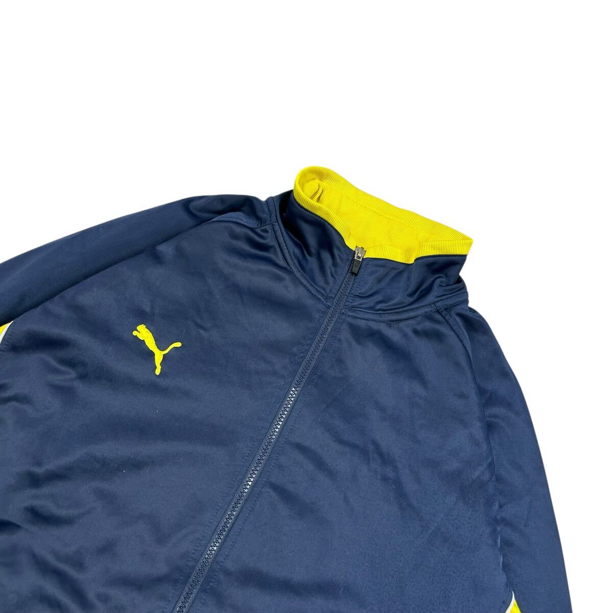 1112MS PUMA プーマ トラックジャージ アウター トップス ジャージ y2k フットサルウェア スポーツウェア トレーニングウェア ネイビー XL_画像3