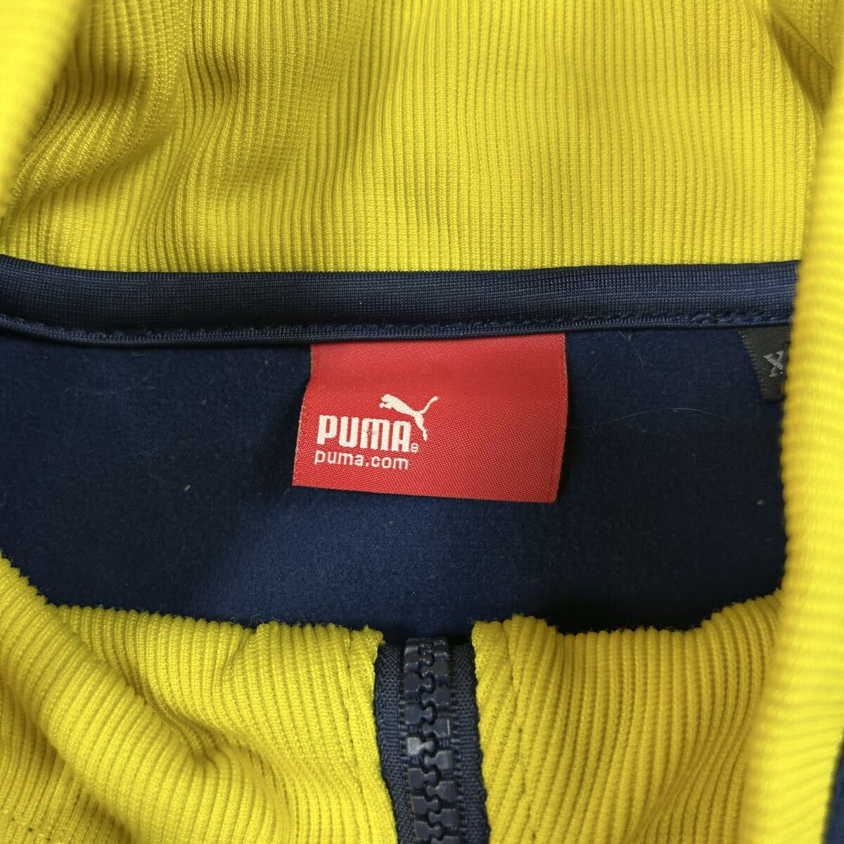 1112MS PUMA プーマ トラックジャージ アウター トップス ジャージ y2k フットサルウェア スポーツウェア トレーニングウェア ネイビー XL_画像5