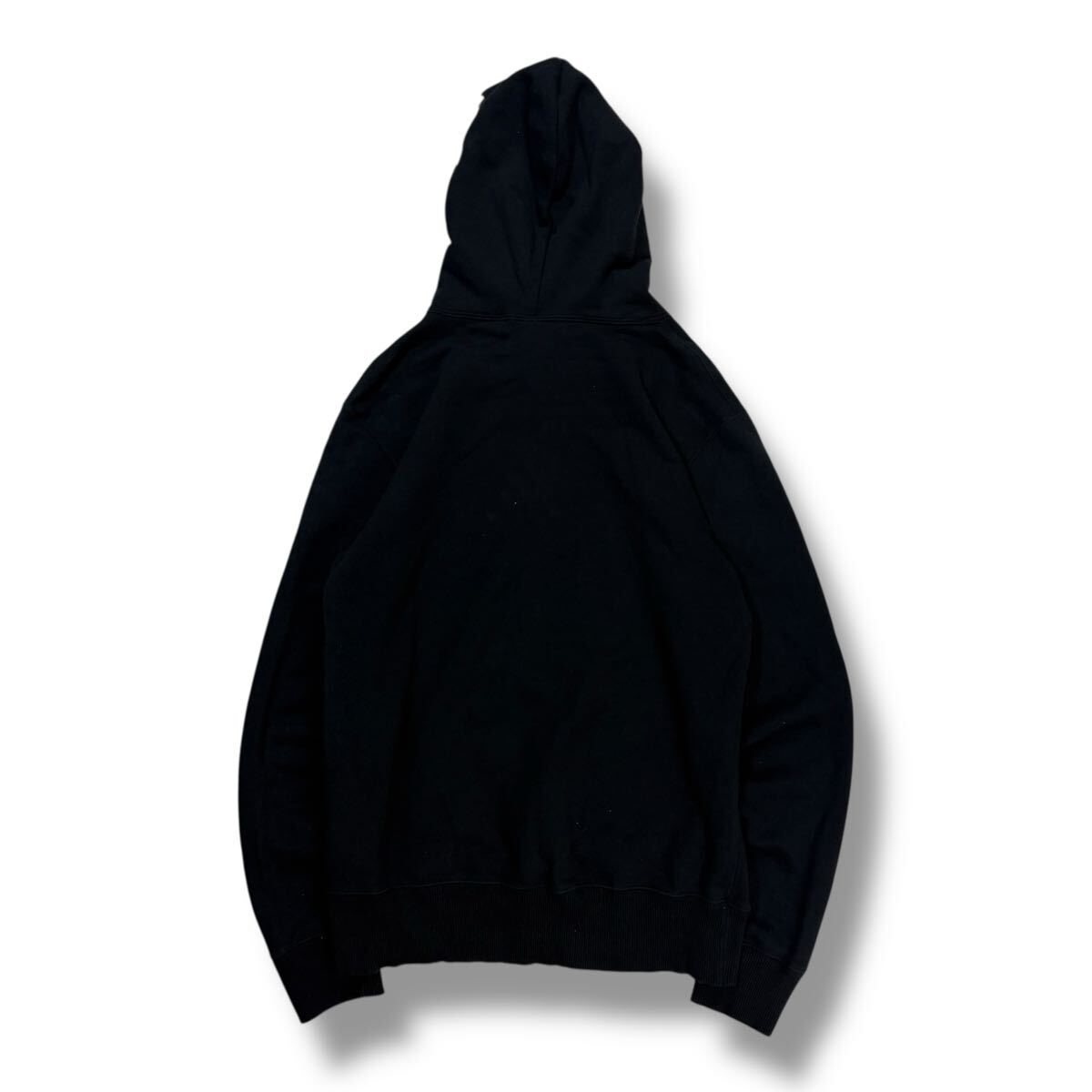 （HH1117） AVIREX アヴィレックス プルオーバー パーカー トレーナー ロゴプリント ブラック M_画像3