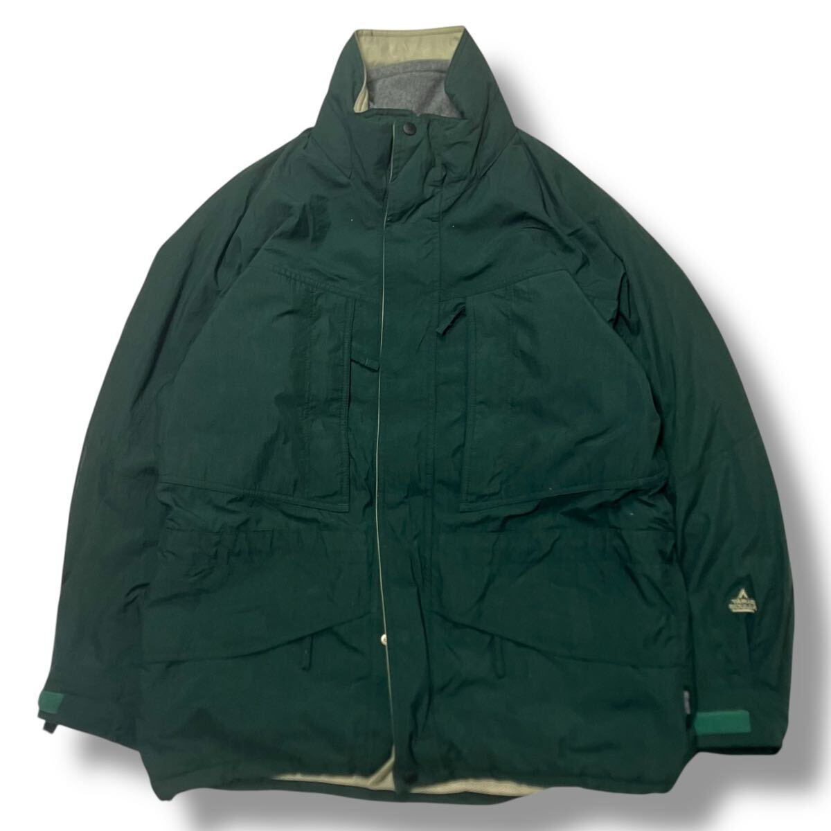 (TS1122) TARAS BOULBAタラスブルバ シェルジャケット フリース付き マルチポケット グリーン L_画像1