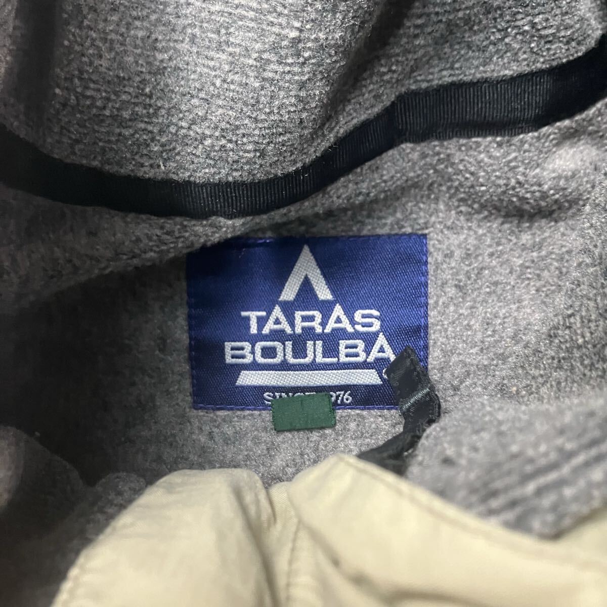 (TS1122) TARAS BOULBAタラスブルバ シェルジャケット フリース付き マルチポケット グリーン L_画像4