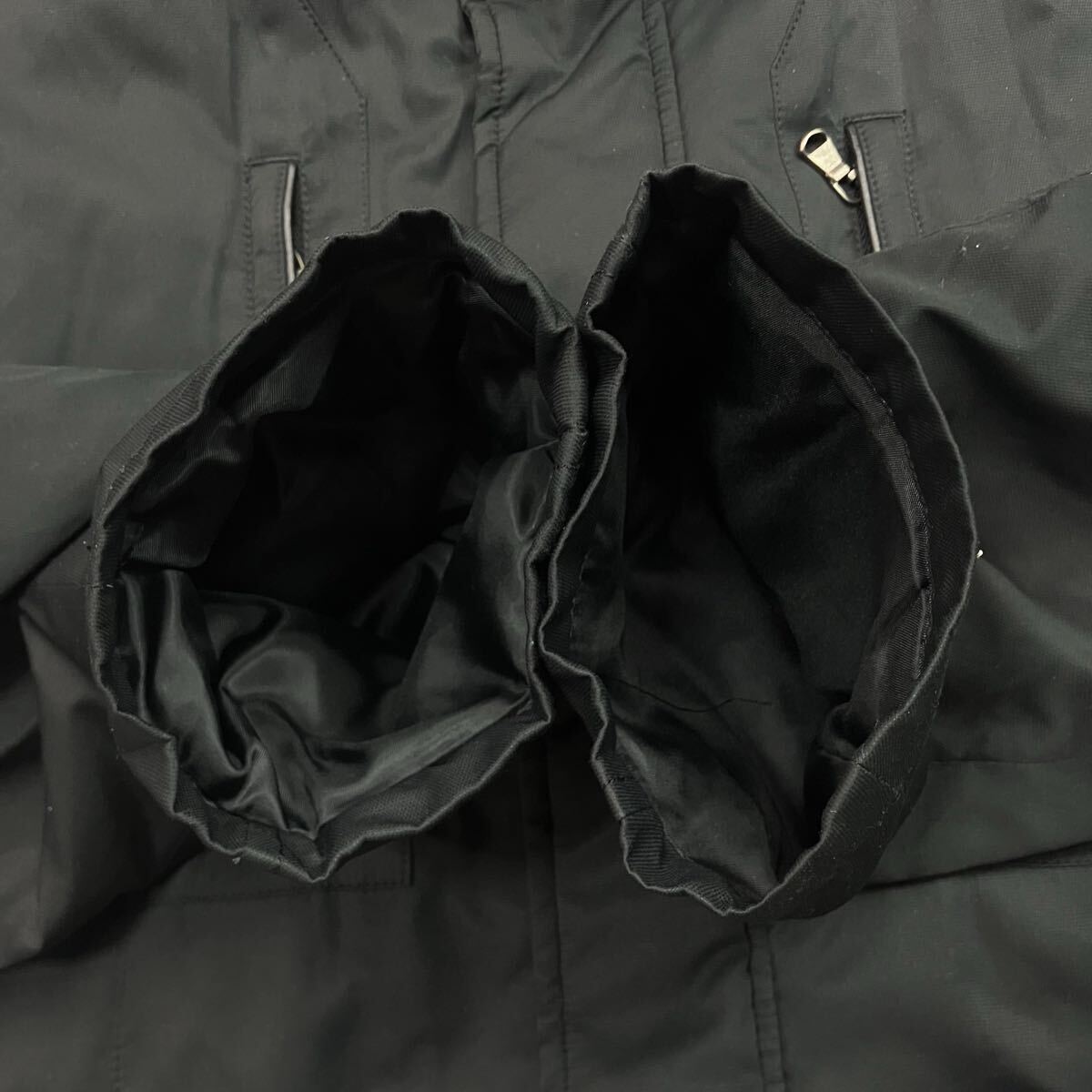  (TS1130) INTERMEZZO インターメッツォ ダウンジャケット マルチポケット フード収納 クラシック ブラック L_画像5