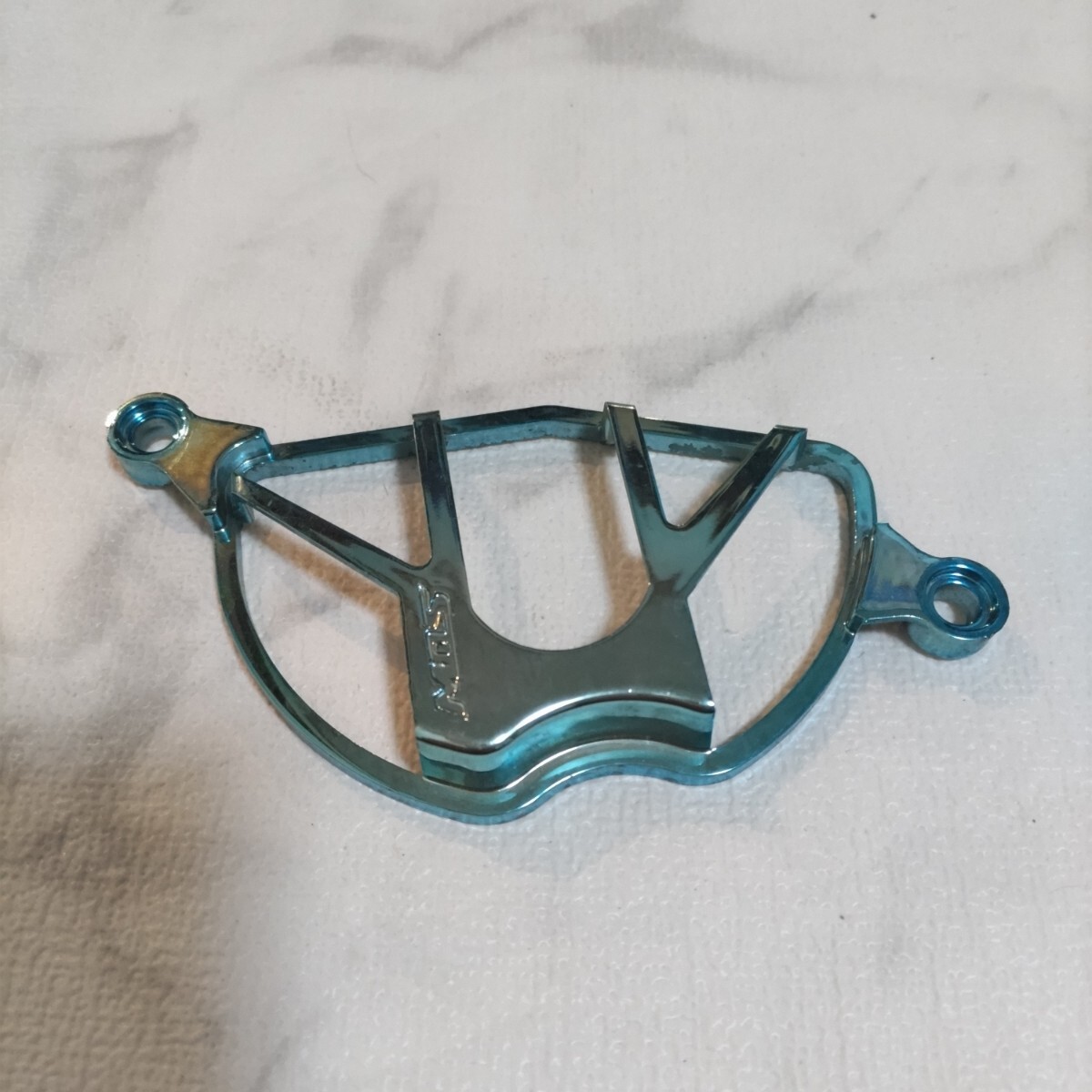 横浜発 KN企画 アドレスV125G V125 ケースフィルターカバー クランクケースカバーフィルター ブルー CF46A CF4EA スズキ ネコポス _画像3