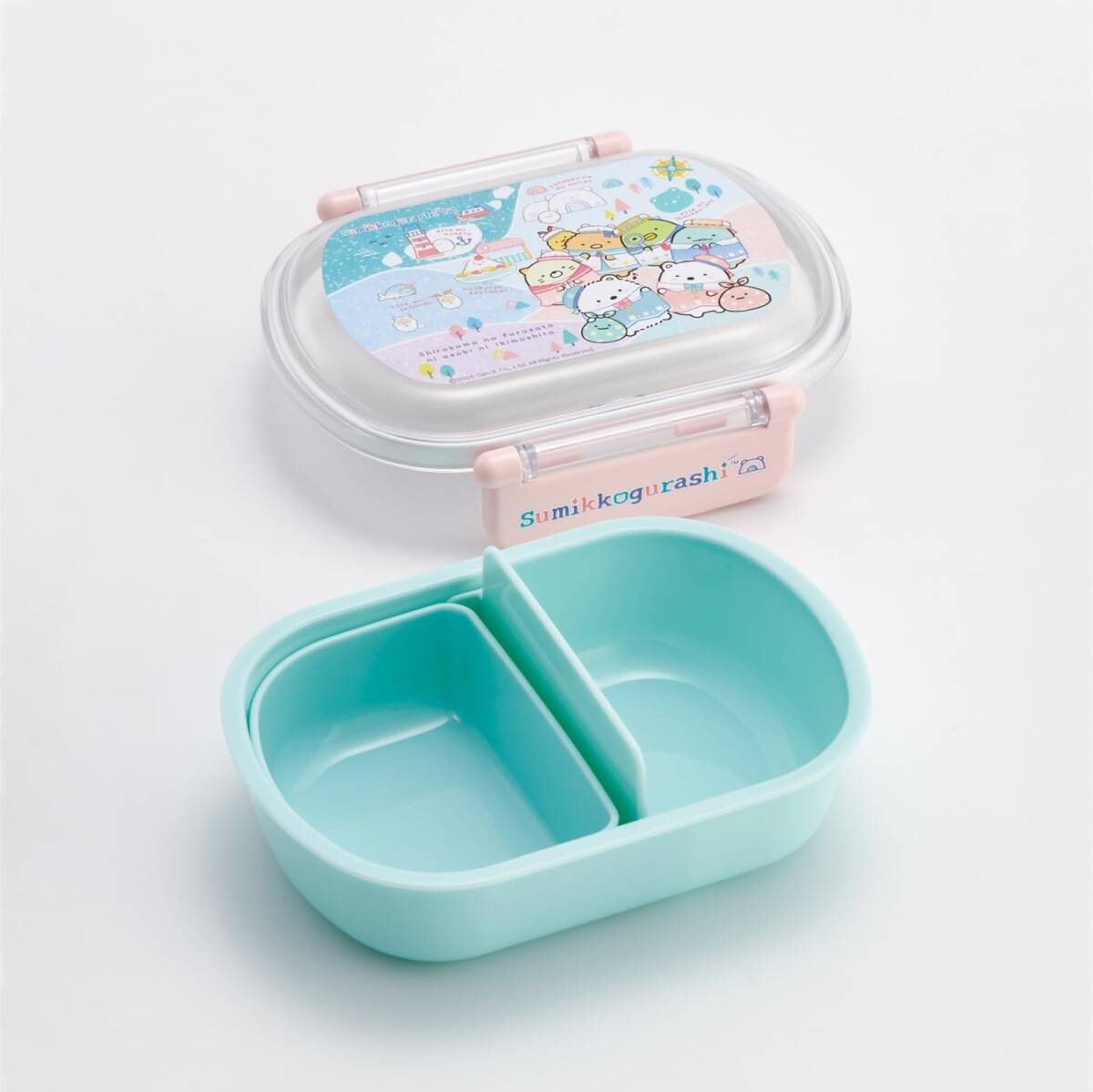 新品未開封◆Skaterお弁当箱3点セット◆すみっコぐらし360mlランチボックスお箸トリオセット巾着袋 子供キッズ男の子女の子 しろくま日本製_画像5