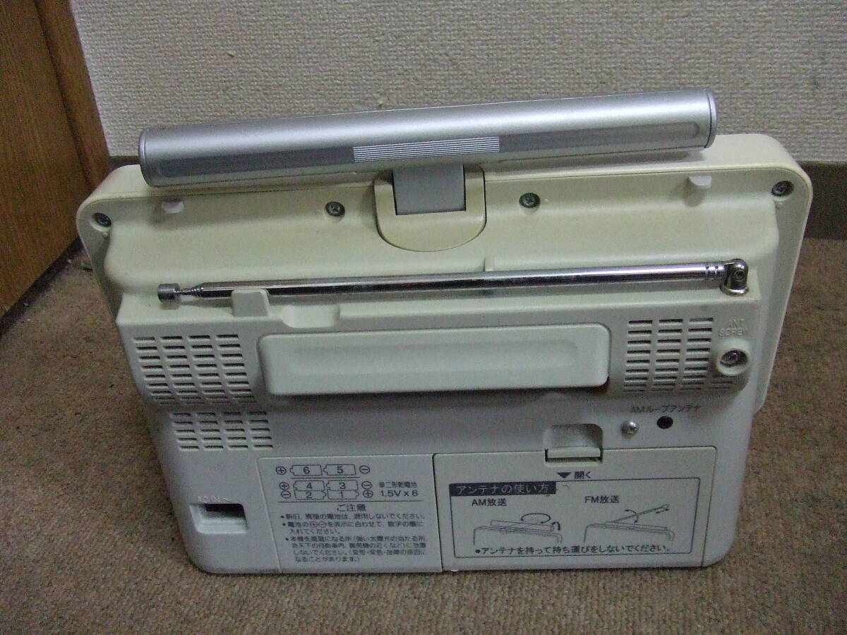 R756 Panasonic/パナソニック ラジオ RF-DR100　AM/FM/ICレコーダー 中古　本体　現状　ジャンク_画像5