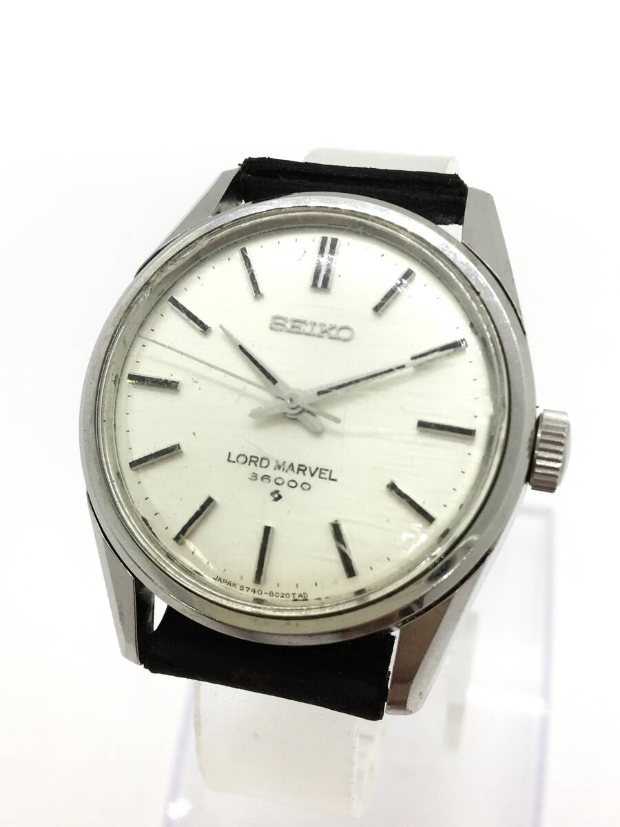 ◇1円◇ SEIKO セイコー 腕時計 Lord Marvel 36000 ロードマーベル 自動巻き ラウンド 3針 胴のみ 裏蓋記念刻印あり ヴィンテージ 稼働品_画像1