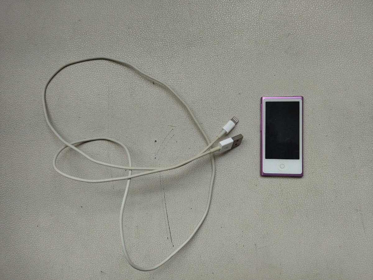 Apple iPod nano no. 7 поколение 16GB MD479J лиловый A1446 первый период . завершено Junk 