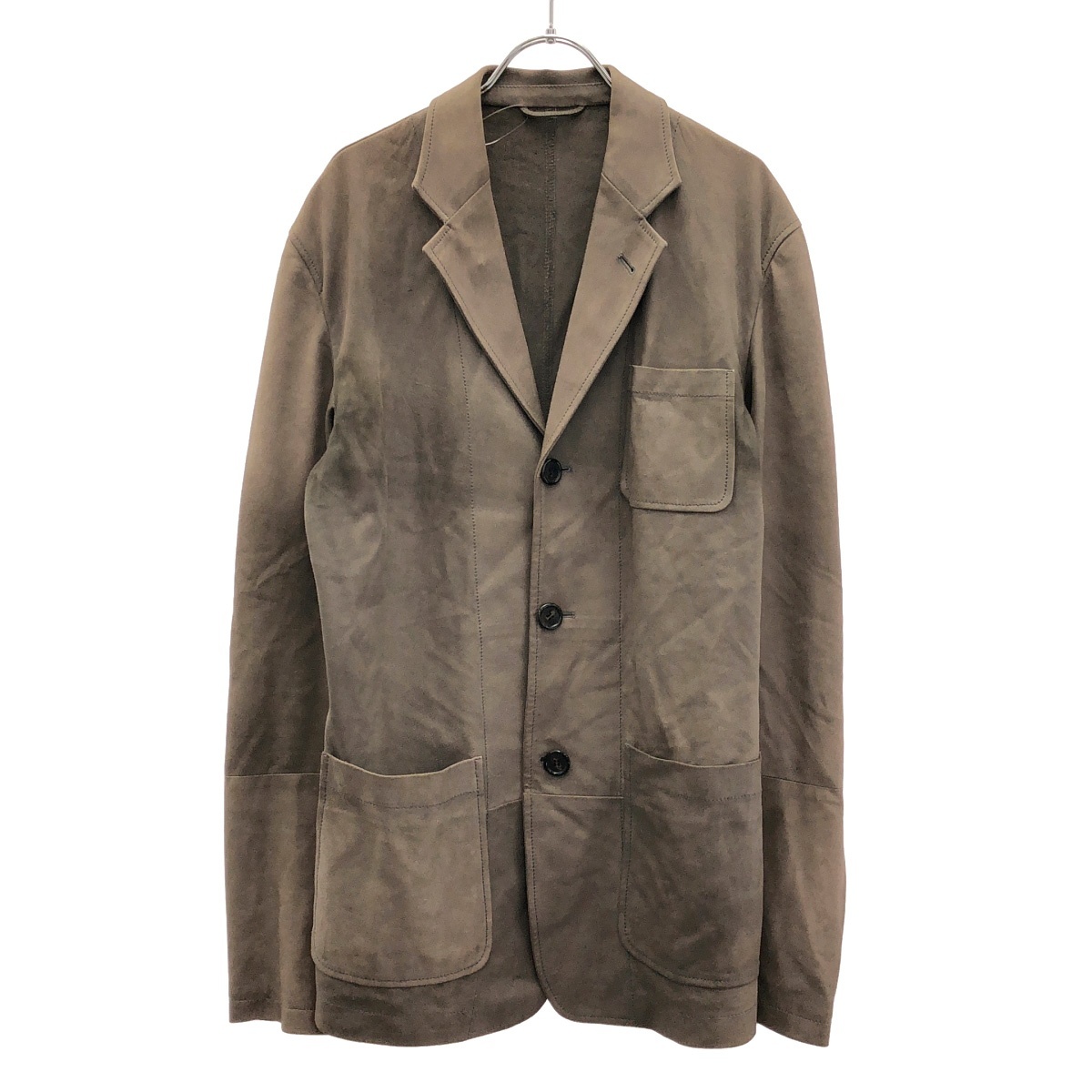 ANN DEMEULEMEESTER アンドゥムルメステール SAMPLE 3Bレザージャケット ブラウン系 S ITGPCWFNBRVG_画像1