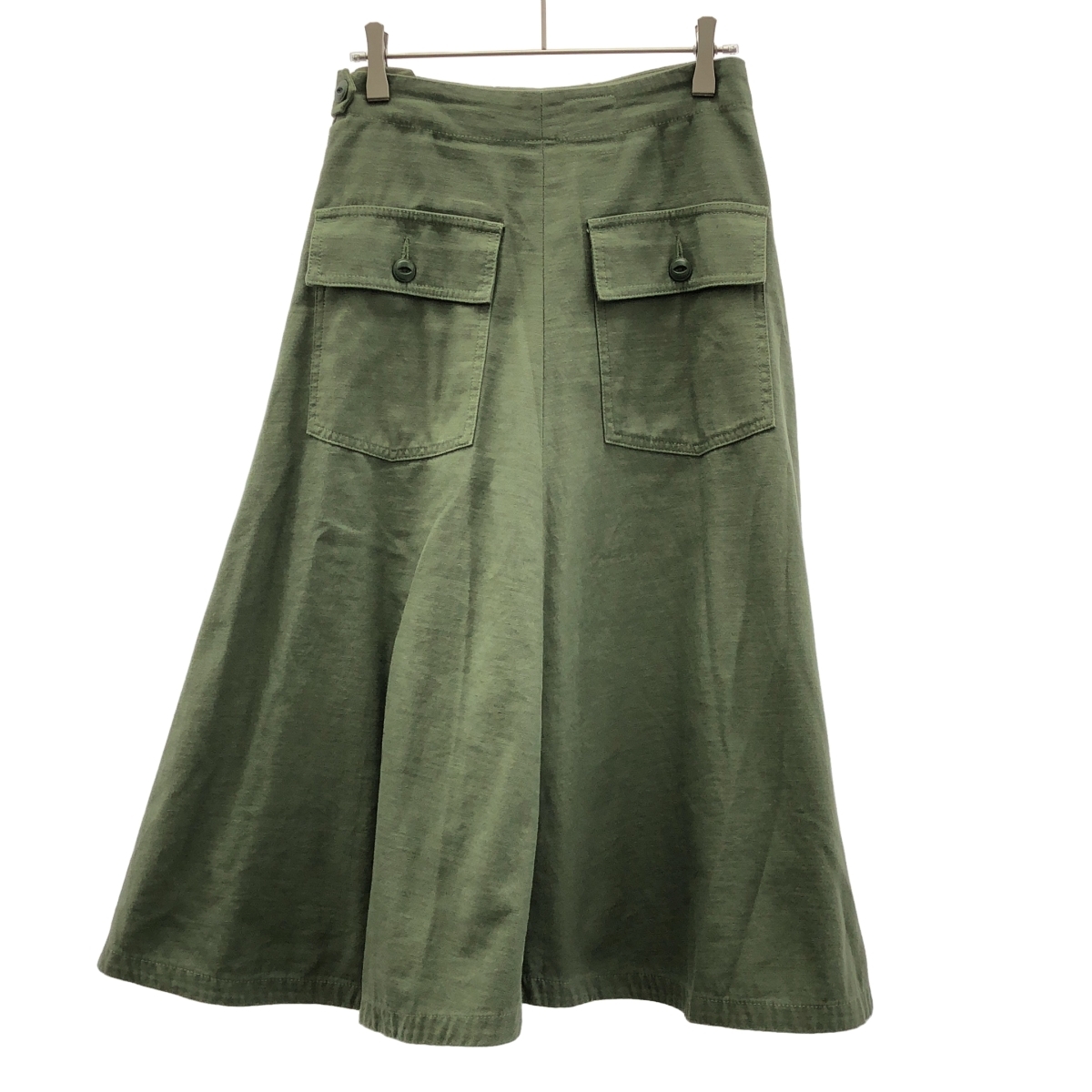 MADISON BLUE マディソンブルー 24SS FATIGUE FLARE SK L.oz BS | SKIRT スカート MB241-6010 カーキ 00 ITVLLNYCG302_画像2