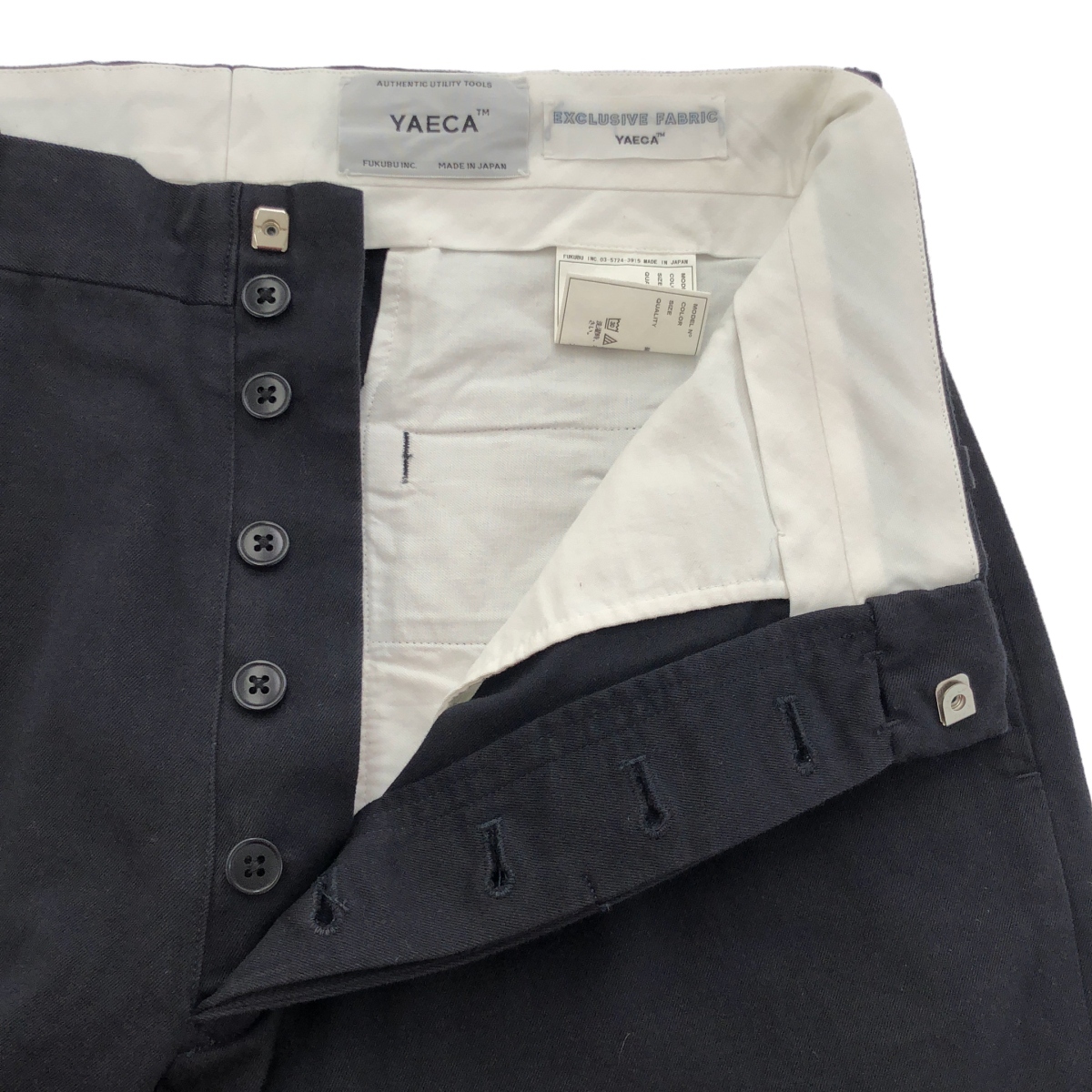 YAECA ヤエカ チノ ワイドテーパードパンツ 18652 ネイビー系 30 IT1UTCLHSIGA_画像4
