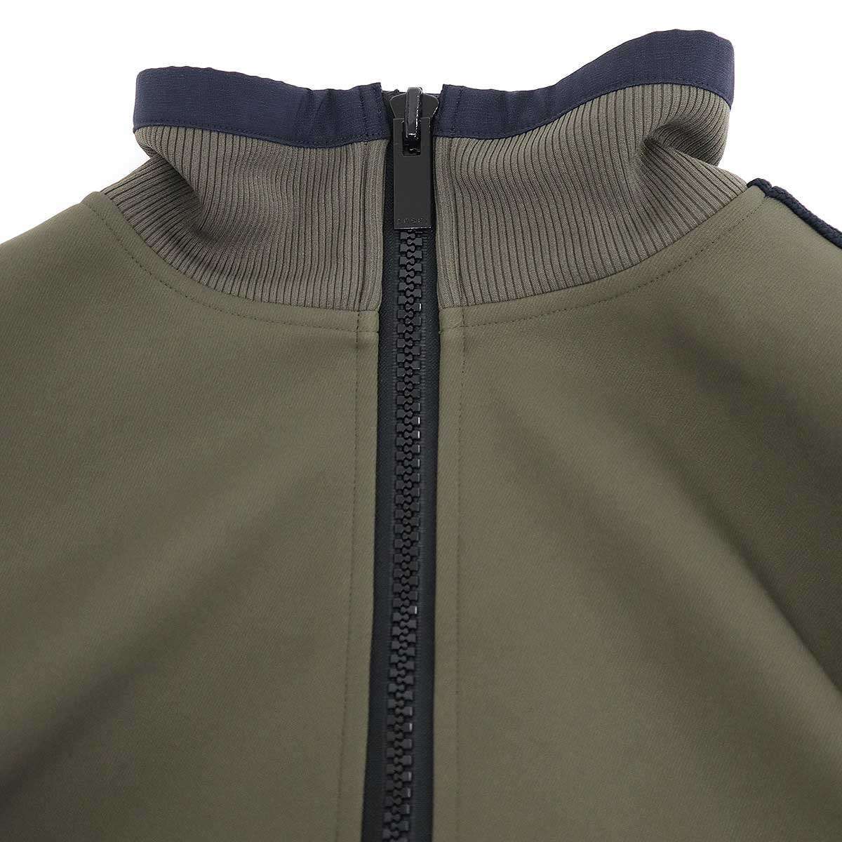 sacai サカイ 25SS Matelasse Twill Blouson プリーツトラックジャケット SCW-275 カーキ 3 ITTNWUG5GIKO_画像4