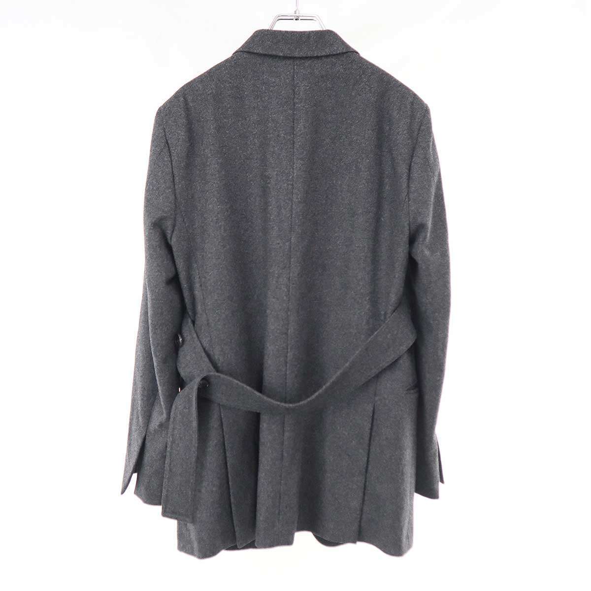 CELINE by Phoebe Philo セリーヌ フィービーファイロ 18AW メルトンベルテッドジャケット 2 5V39/325C グレー 34 IT4KJ9W467CQ_画像2