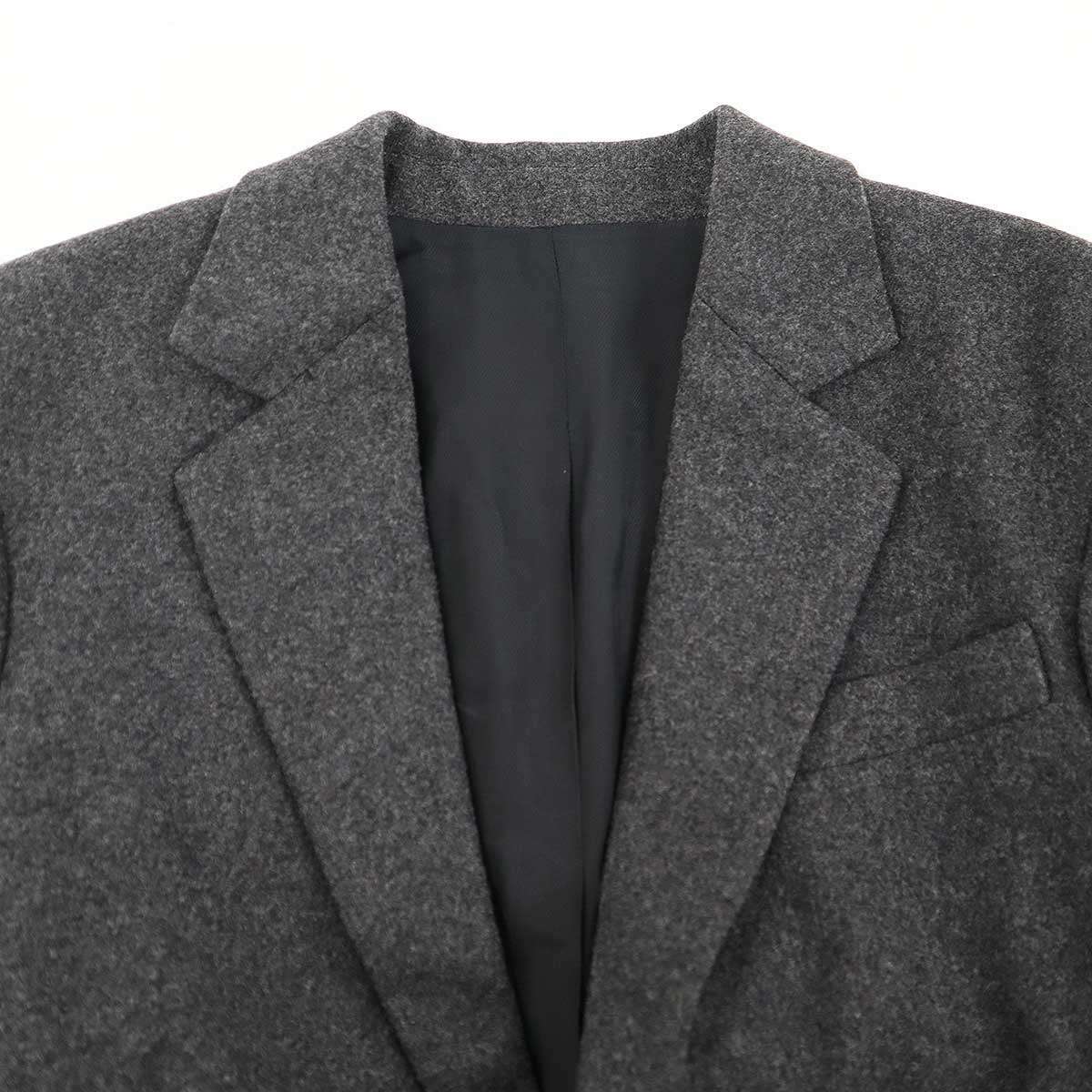 CELINE by Phoebe Philo セリーヌ フィービーファイロ 18AW メルトンベルテッドジャケット 2 5V39/325C グレー 34 IT4KJ9W467CQ_画像4